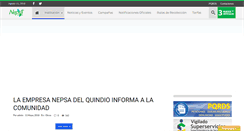 Desktop Screenshot of nepsadelquindio.com
