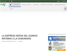 Tablet Screenshot of nepsadelquindio.com